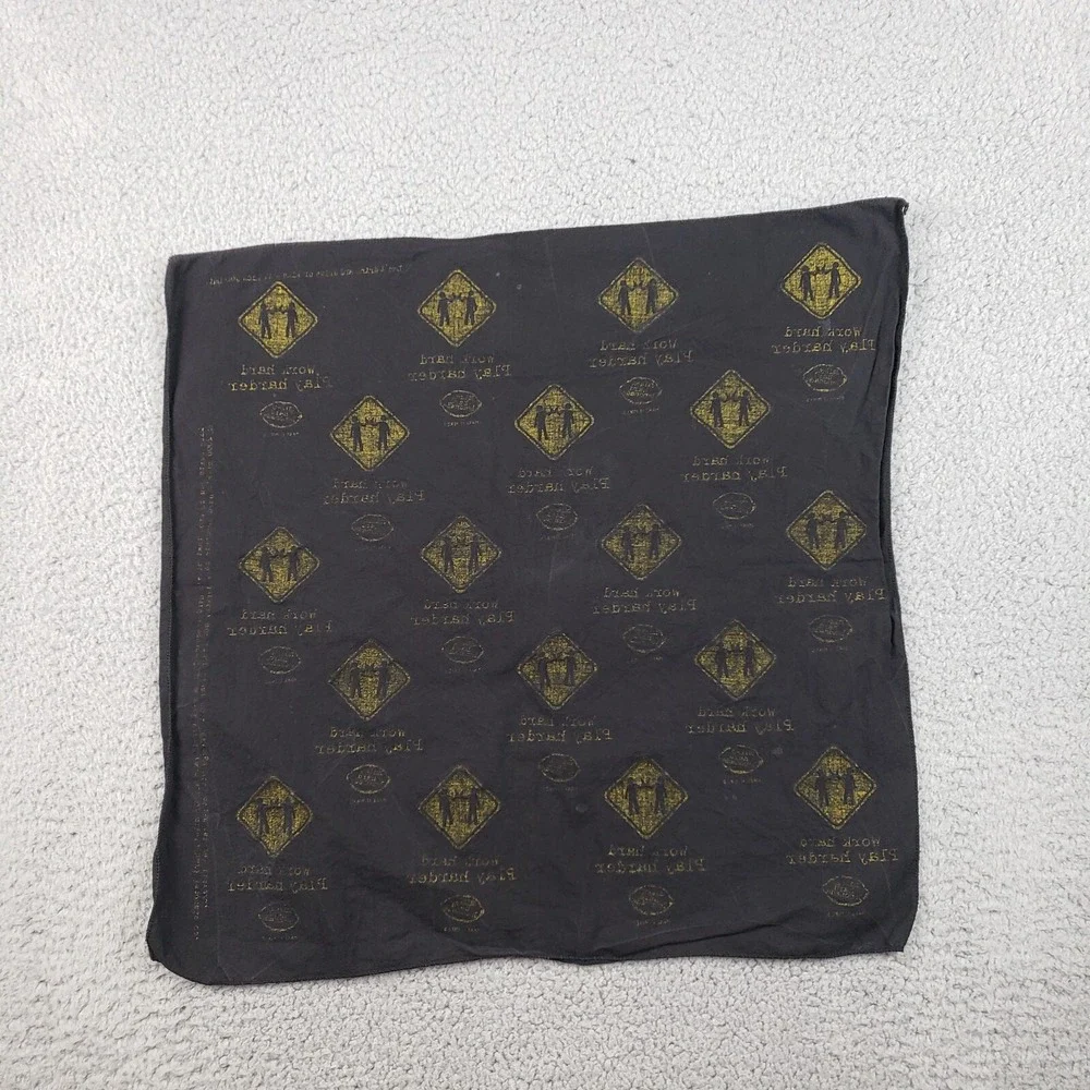 Mike's Hard Lemonade Bandana 2000 Work Hard Play Harder Hanky Scarf Handkerchief